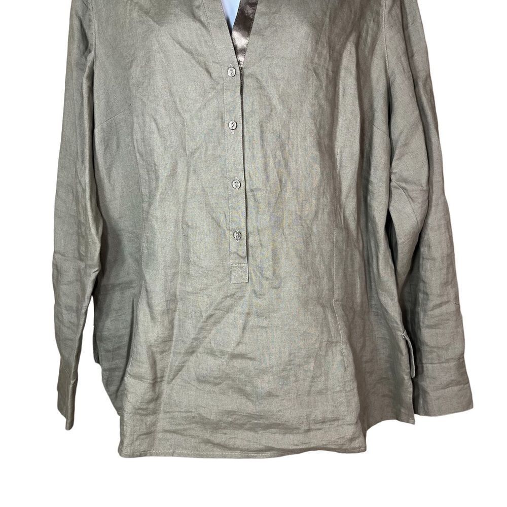 Laura Clement Collection 100% Linen Top - Picture 3 of 10